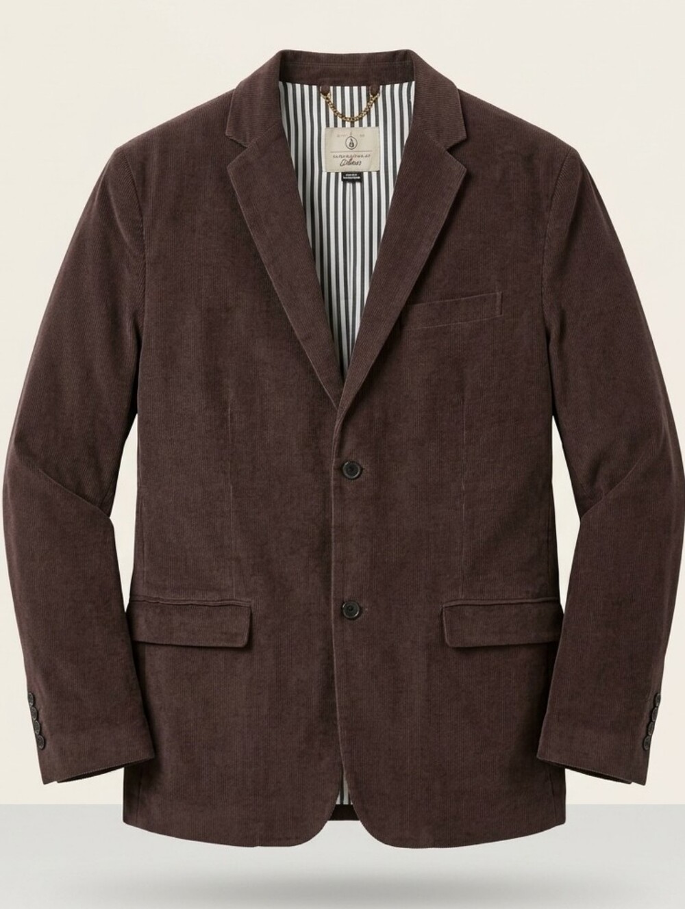 532 Volcom Corpo Class Brown Corduroy Blazer Jacket - Size XXL/TTG